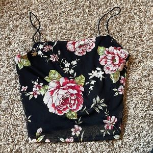 Floral Cropped Tank